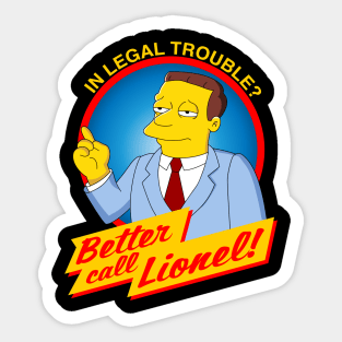 Better Call Lionel Sticker